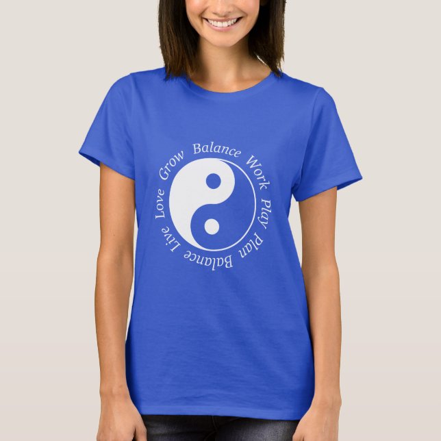 Balance Yin Yang Symbol T-Shirt (Front)
