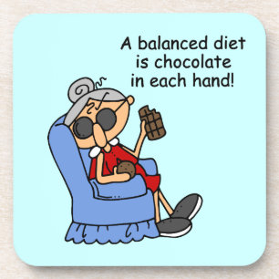Balanced Chocolate Diet Coaster