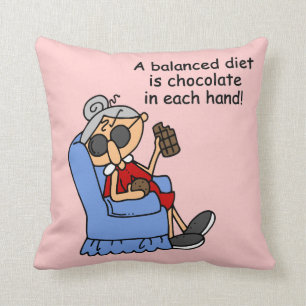 Balanced Chocolate Diet Cushion