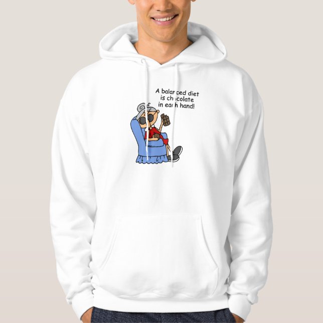 Balanced Chocolate Diet Hoodie (Front)