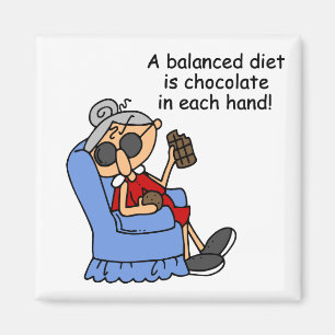 Balanced Chocolate Diet Magnet