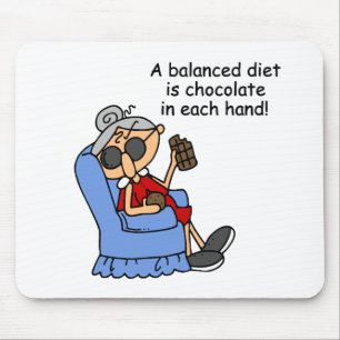 Balanced Chocolate Diet Mouse Mat