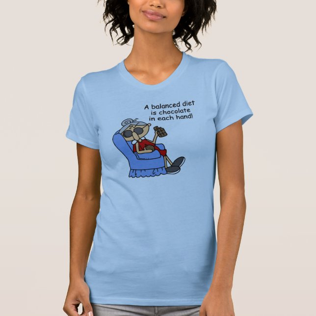 Balanced Chocolate Diet T-Shirt (Front)