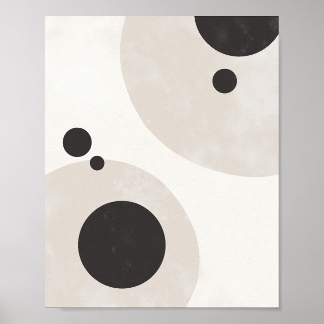 Balanced Circles – Neutral Abstract Wall Art (Front)