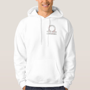 Balanced Libra Bliss – Pink & Blue Pastel Art Hoodie