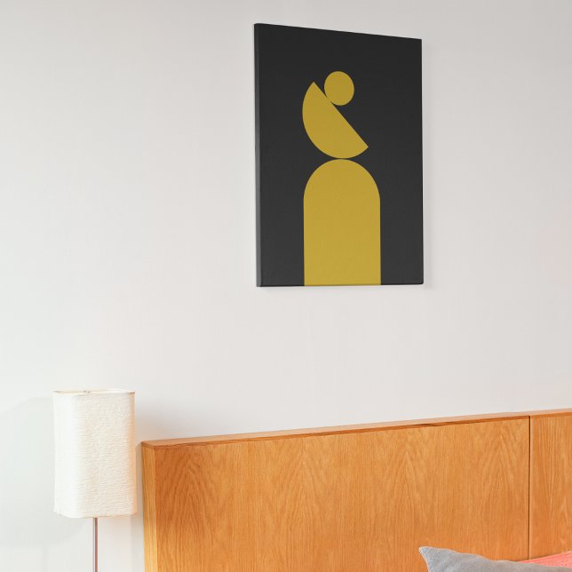 Balanced Mid Century Circle Canvas Print (Balanced Mid Century Circle)