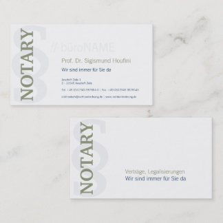 Balanced red and black business card