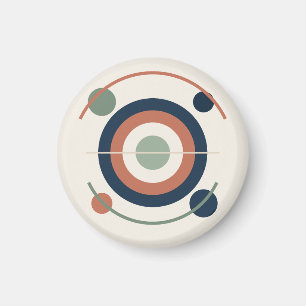 Balanced Retro Sun in Terracotta Magnet