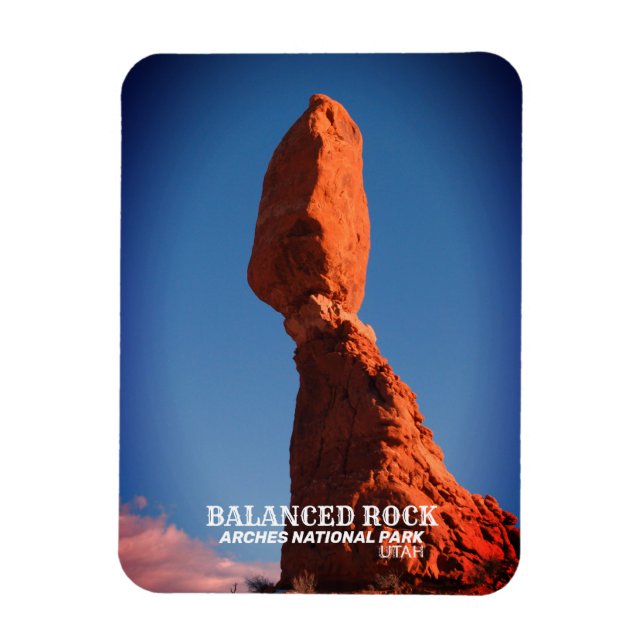Balanced Rock, Arches National Park, Utah Magnet (Vertical)