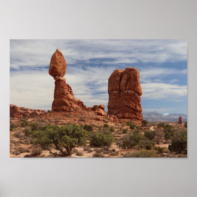 Balanced Rock at Arches National Park, Moab, Utah Poster (Front)