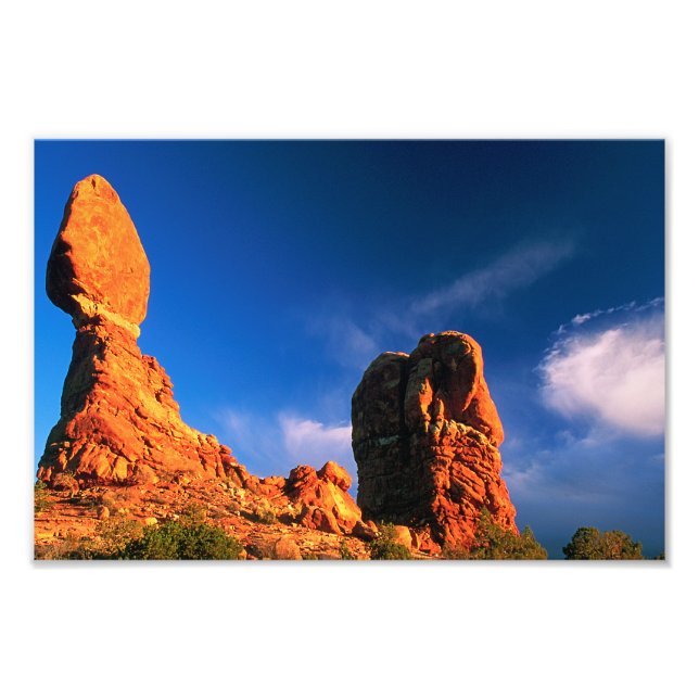 Balanced Rock at Sunset Photo Print (Front)