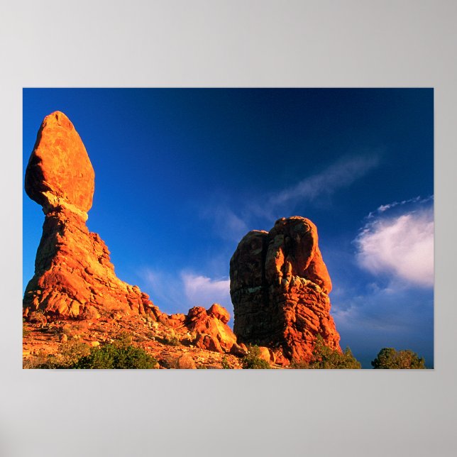 Balanced Rock at Sunset Poster (Front)