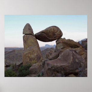 Balanced Rock - Big Bend, Texas Poster