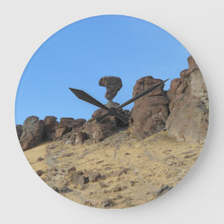 Balanced Rock Idaho Photo Large Clock