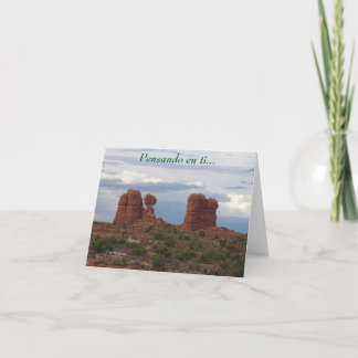 Balanced Rock Pensando en ti (Thinking of You) Card