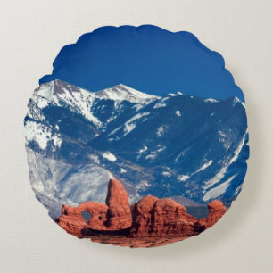 Balanced Rock Trail Round Cushion