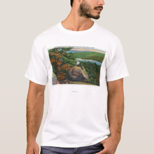Balanced Rock View of Fulton Chain of Lakes T-Shirt