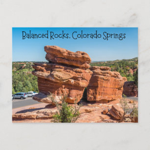 Balanced Rocks, Colorado Springs, Colorado Postcard