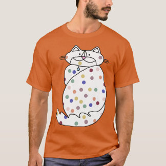 Balanced Spotty Cute Cat T-Shirt