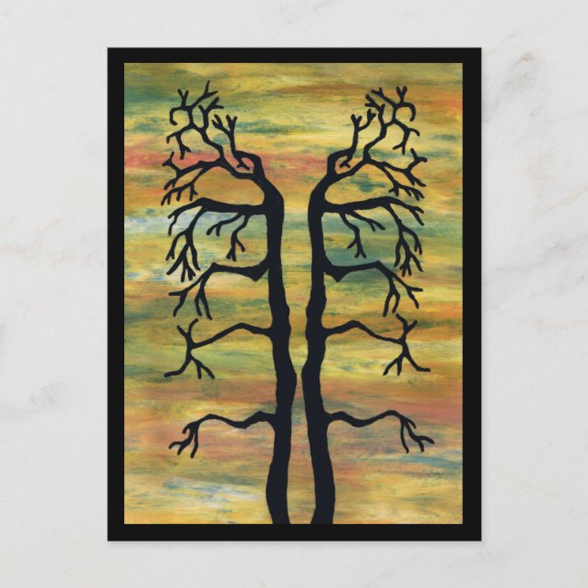 balanced trees postcard (Front)