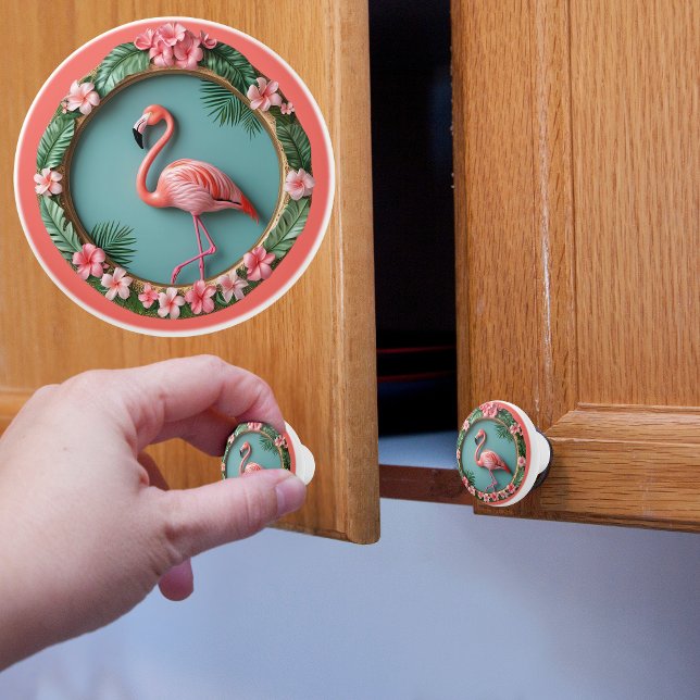 Balancing Flamingo  Ceramic Knob (Creator Uploaded)