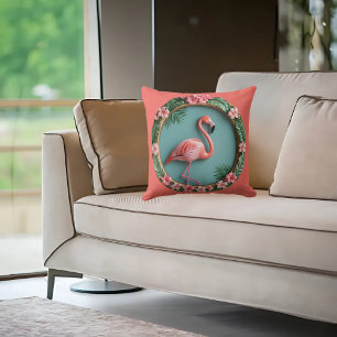 Balancing Flamingo  Cushion