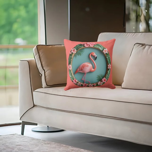 Balancing Flamingo  Cushion (Creator Uploaded)