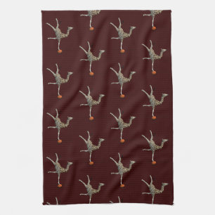 Balancing Giraffe Tea Towel