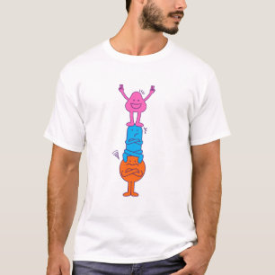 Balancing Moods and Stacked Emotions Men's Hooded T-Shirt