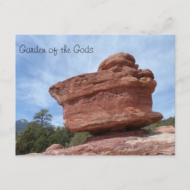 Balancing Rock- Garden of the Gods Postcard (Front)
