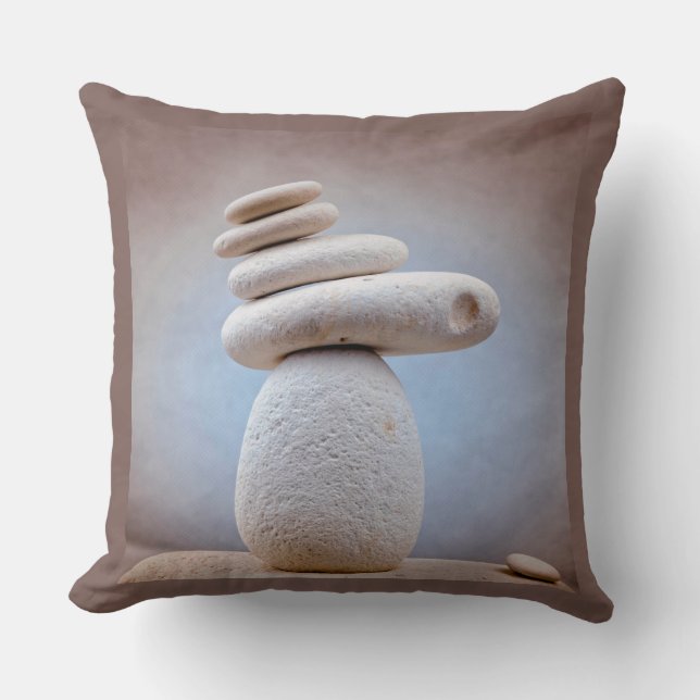 Balancing Stones Square + your ideas Cushion (Front)