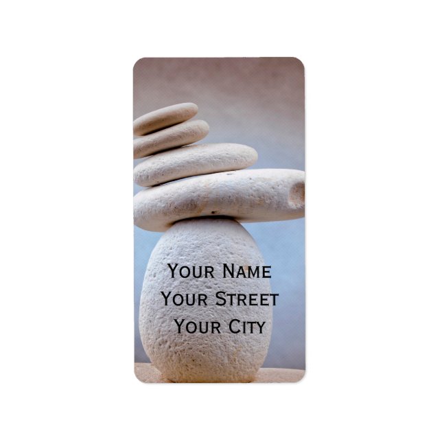 Balancing Stones Square + your ideas Label (Front)