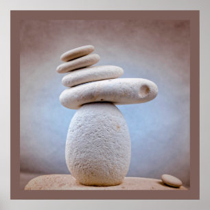 Balancing Stones Square + your ideas Poster