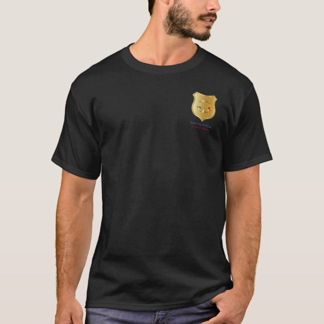 Balancing the Badge - T-Shirt (Front)