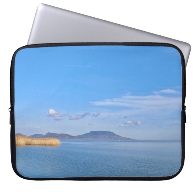 Balaton blue laptop sleeve (Front)