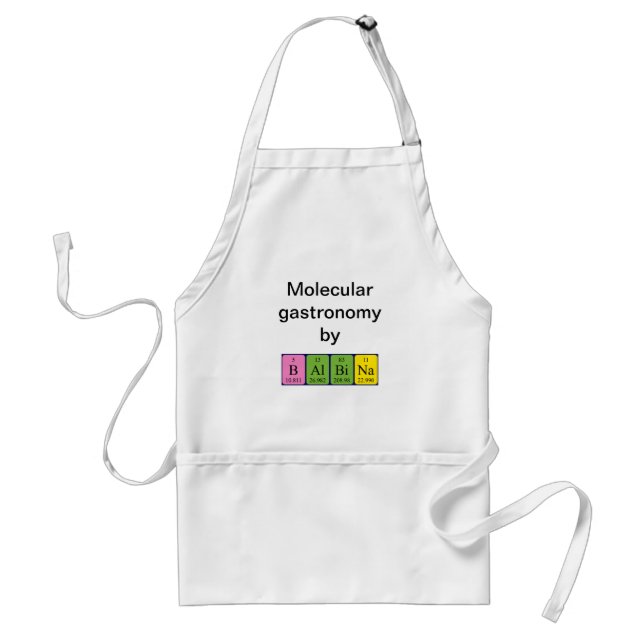 Balbina periodic table name apron (Front)