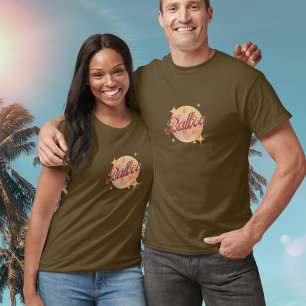 Balboa disco ball in brown, retro vintage style T-Shirt