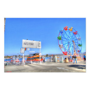 Balboa Fun Zone " Ferris Wheel Photo Print