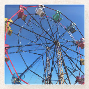 Balboa Fun Zone, Newport Beach, California Glass Coaster