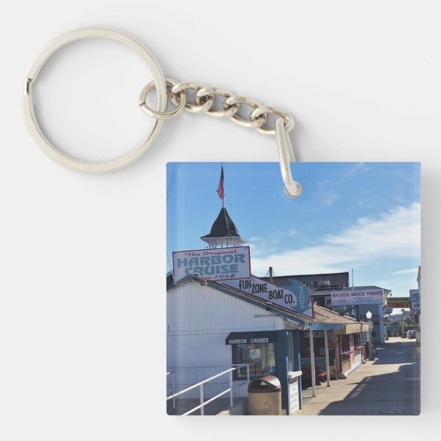 Balboa Fun Zone, Newport Beach, California Key Ring (Front)