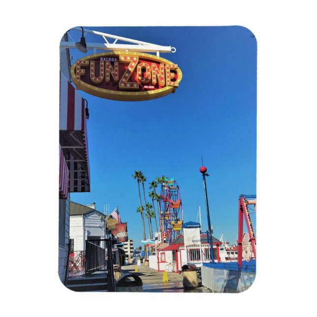 Balboa Fun Zone, Newport Beach, California Magnet (Vertical)