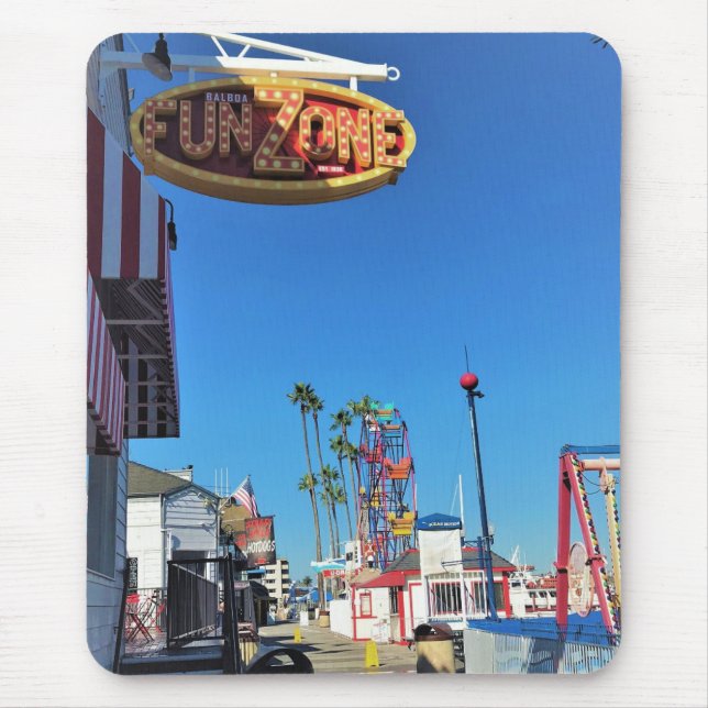 Balboa Fun Zone, Newport Beach, California Mouse Mat (Front)