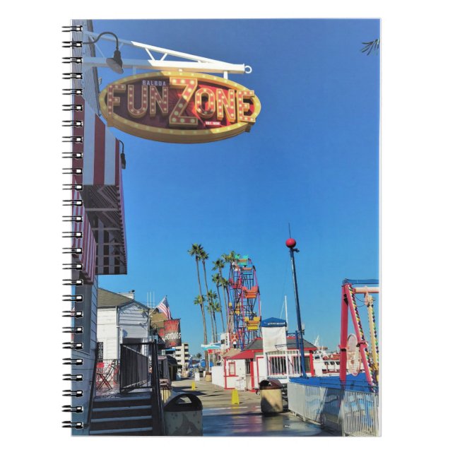 Balboa Fun Zone, Newport Beach, California Notebook (Front)
