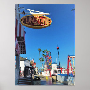 Balboa Fun Zone, Newport Beach, California Poster