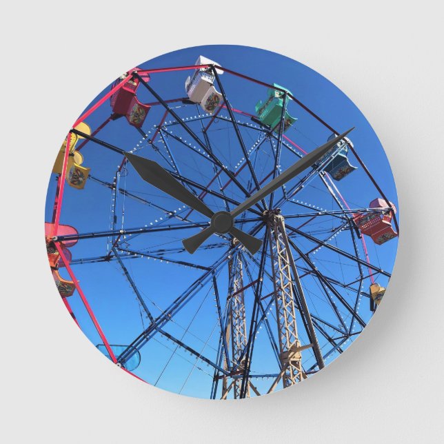 Balboa Fun Zone, Newport Beach, California Round Clock (Front)