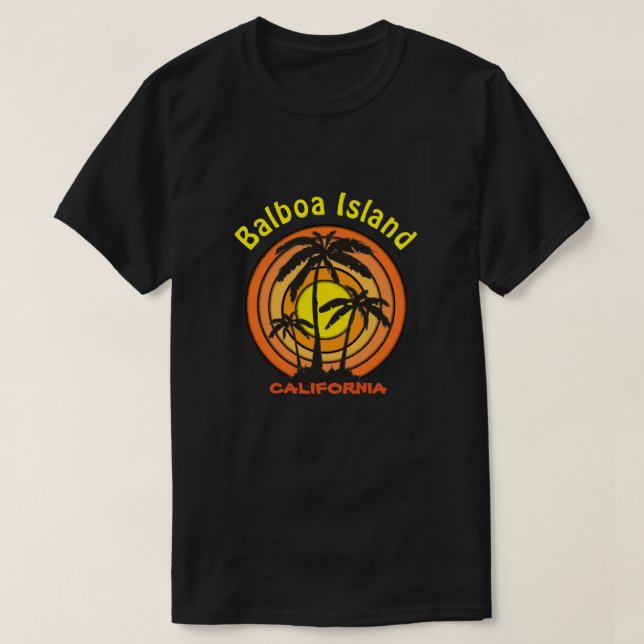 Balboa Island, CA T-Shirt (Design Front)