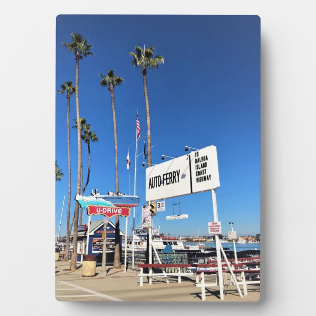 Balboa Island Ferry, Newport Beach, California Plaque (Front)