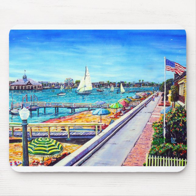 Balboa Island Newport Beach Ca. Mouse Mat (Front)