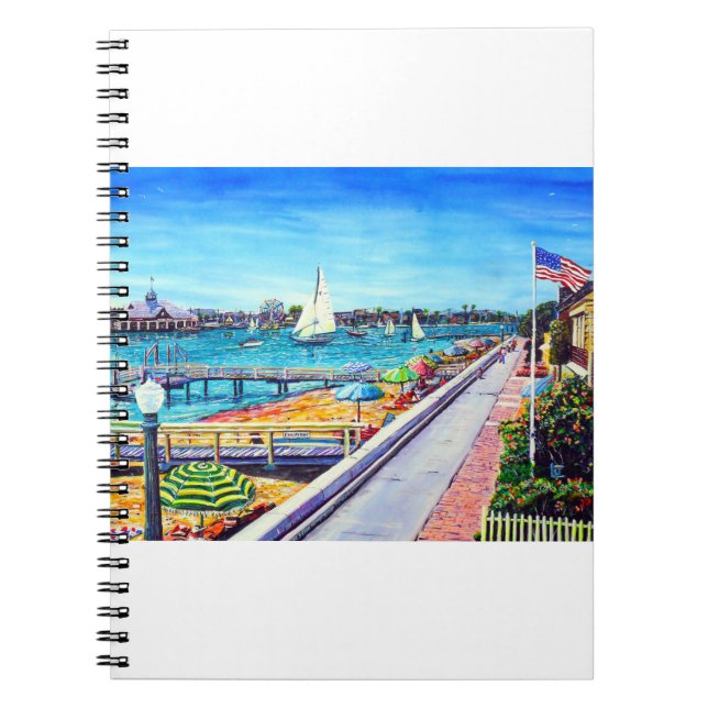Balboa Island Newport Beach Ca. Notebook (Front)