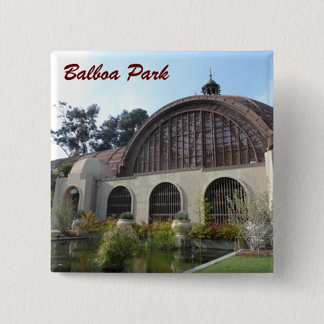 Balboa Park Botanical Garden -San Diego 15 Cm Square Badge (Front)